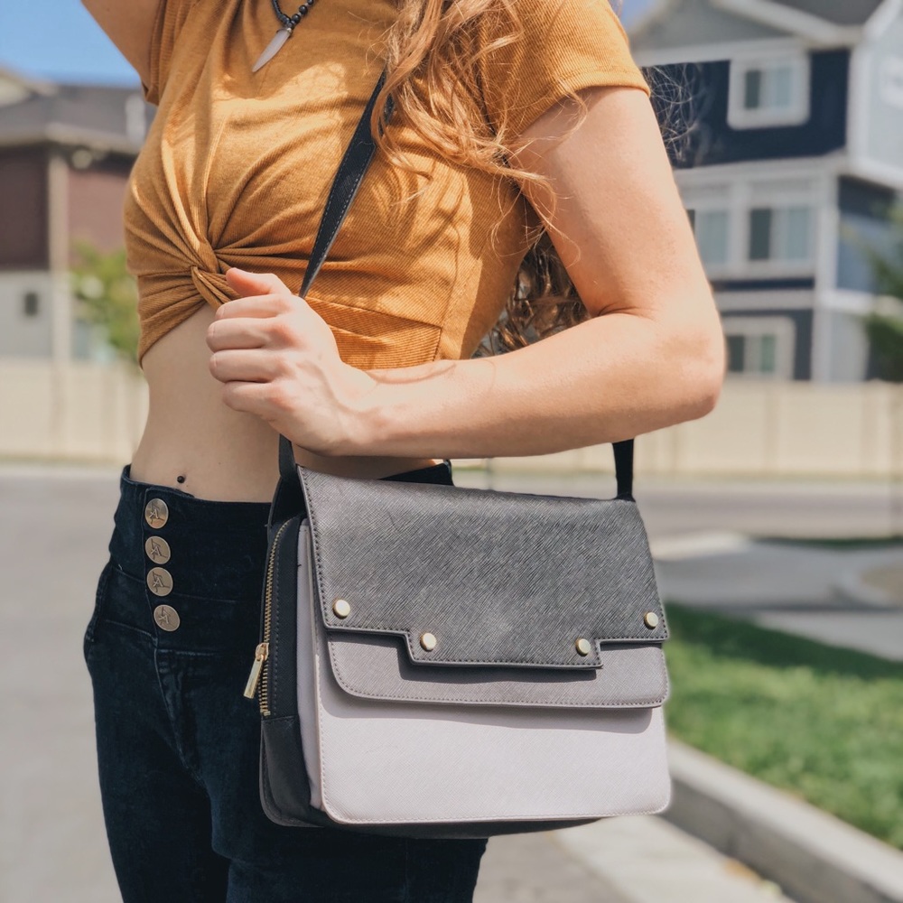 Black Gray & White H&M Bag